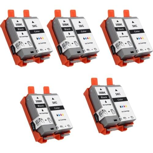 PGI-35 PGI35 PGI-35BK CLI-36 Inkjet Cartridges Replacement For Pixma IP100B IP100 IP100 with battery Mini 260 320