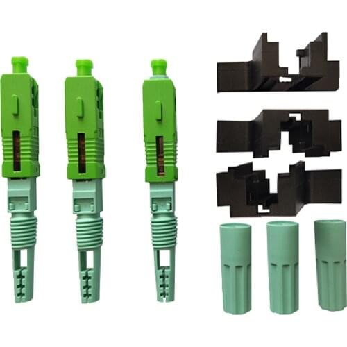 Popularization and use SC APC 58mm SM Single-Mode Optical Connector FTTH Tool Cold Connector Tool Fiber Optic Fast Connector, Pr