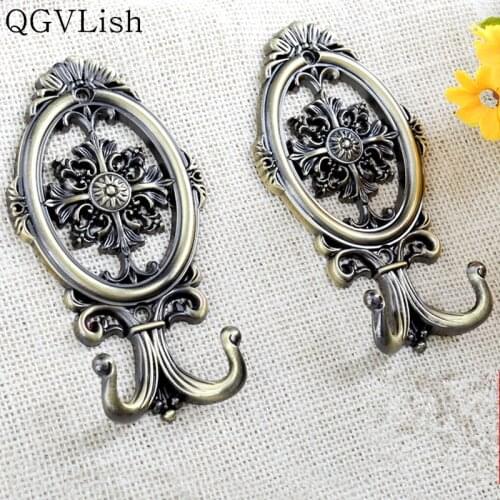QGVLish 2Pcs Wall Curtain Hook Cloth-Hat Tiebacks Buckle Hanger Strap Tassel Brush Holder Hooks Curtain Decorative Accessories