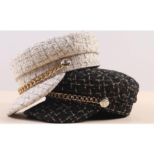 Luxury Brand Designer 2021 Womens Cap for Winter keep warm Vintage Striped Autumn Baseball Cap male Outdoor Free Size