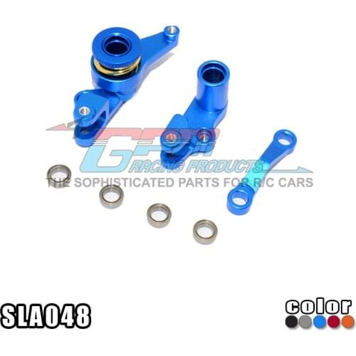 GPM ALLOY STEERING ASSEMBLY WITH BEARINGS For TRAXXAS SLASH 4X4 LOW-CG 68086-21 RC Upgrade