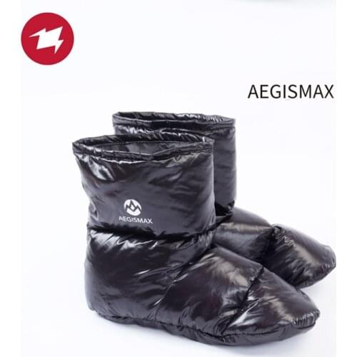 AEGISMAX 90% Duck Down Slippers Soft Camping Socks Down Shoes Foot Cover Sleeping Bag Accessories Unisex Indoor Down Ultralight