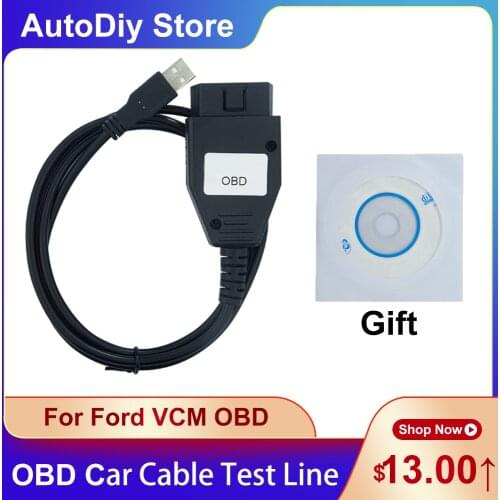 For Ford VCM OBD Cables Test Line Focom Code Reader Car Scanner Auto Diagnostics Cabels Tools Read Fault Car Detection Tools