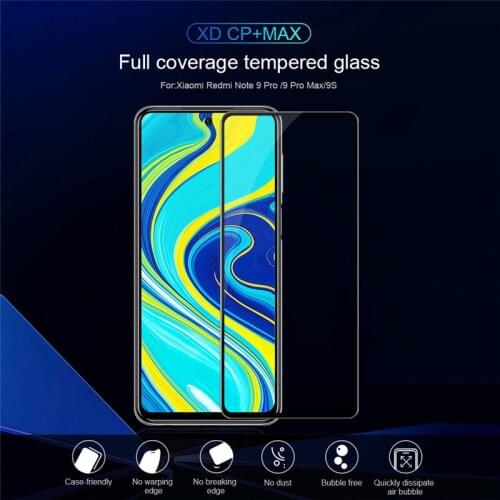 NILLKIN XD CP+Max Full Coverage Tempered Glass Screen Protector For Xiaomi Redmi Note 9 Pro Max/Redmi Note 9S