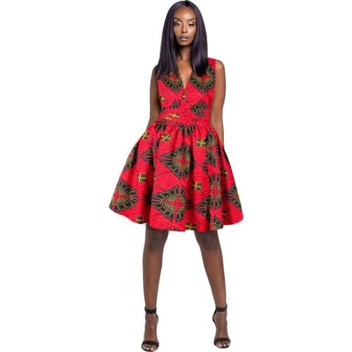 Women Dresses Summer Sexy Multi Style Printing Open Pocket Petticoat Ladies Mini Female Clothes