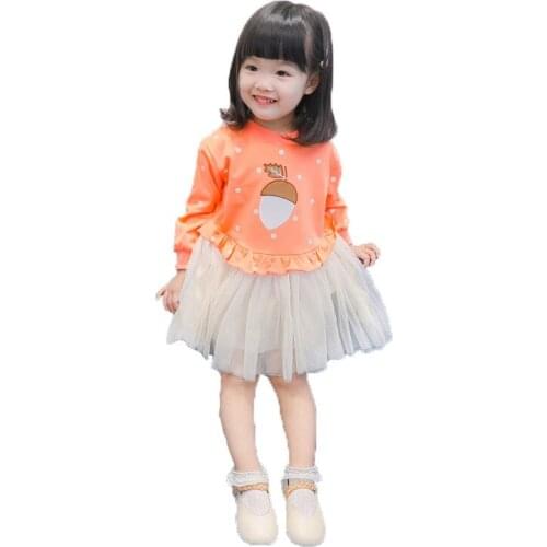 1-5 Years Old Girl Dress Summer Printed Lovely Dress Girl Sleeveless Cotton Dress Cotton Hand Rip Girl Princess Dress 1-5Y