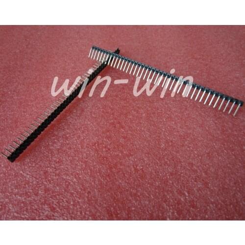 10 1x40 pin 2.54mm right angle single row male pin header connector electronics product compatible board diy electronics