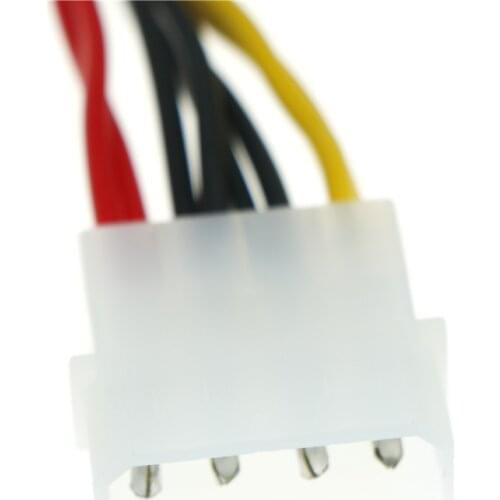 2pcs 4 Pin Molex Male to 2 ports Molex IDE Female Power Supply Y Splitter Adapter Cable for PC, cooling fan, CD Driver Hard Disk