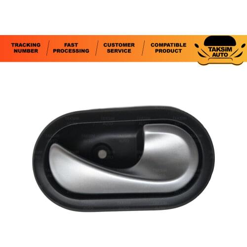 2009-2012 For Renault Clio Symbol Sd- Front Door Inner Opening Handle Right Left Black Handle Nickeled Silver Gray Hushan