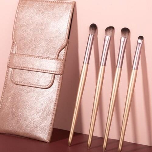2021 new makeup brush set portable eye brush concealer eye shadow powder shadow beauty makeup tool wooden handle makeup brush