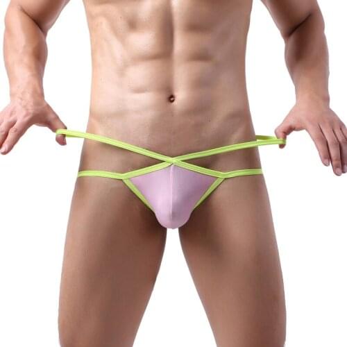 3PCS/Set Sexy Mens Underwear G-string T-back Thongs Exotic Jockstrap Gay Backless Underpants Male Homme Panties Tanga Bikinis