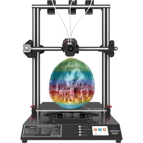 Geeetech A30T 3-in-1-out auto leveling mix color 3d printer mix-color 320*320*420mm print area with Filament Fetector FDM
