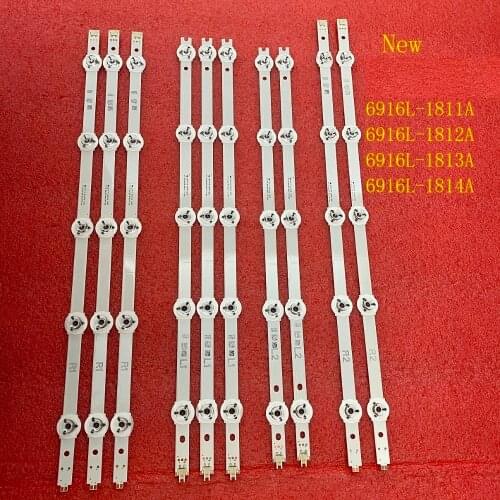 5set=50pcs LED Backlight Strip For Panasonic TX-47AS650E TX-47AS740B 6916L-1813A 1811A 1812A 1814A 47" V14 slim DRT L1 L2 R1 R2
