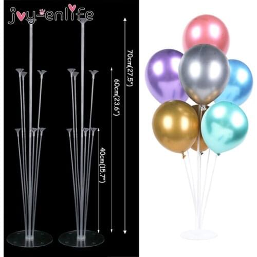 7 Tubes Balloons Stand Balloon Holder Column Confetti Balloon Baby Shower Kids Birthday Party Wedding Decoration Supplies