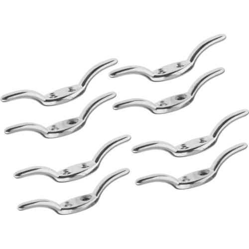 8pcs 67mm Rope Strap Stainless Steel Boat Dock Platform Marine Line Flags