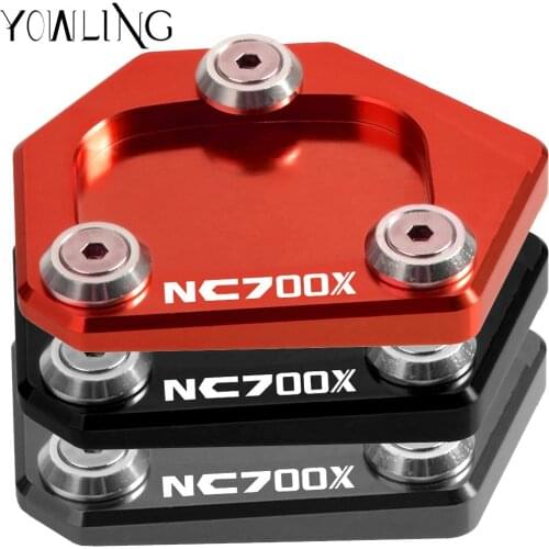 CNC Aluminum Kickstand Foot Plate Side Stand Extension Pad Enlarge Extension For Honda NC700 X NC700X NC 700 X 2012 2013 2014