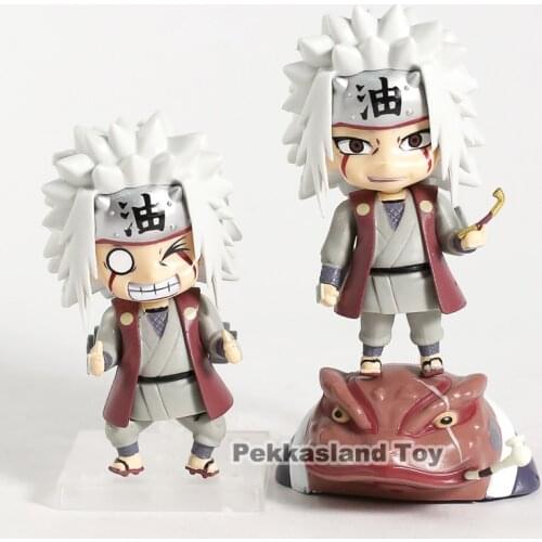 Naruto Shippuden Jiraiya with Gama Bunta PVC Figures Toys 2pcs/set