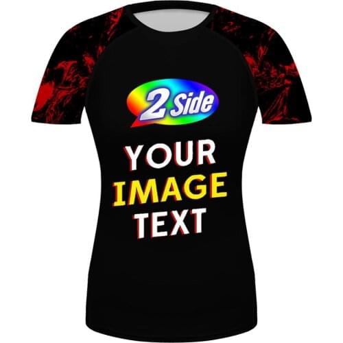 Customized Fitness MMA Running Gym Shirt Women Rashguard Female Boxing T Shirt Crossfit Bodybuilding 3D Printed T Shirt Tops