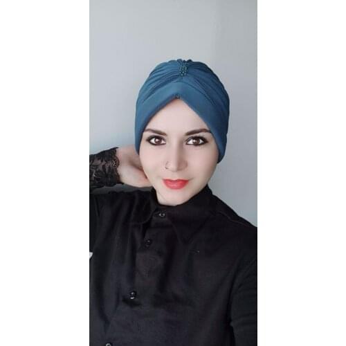 Stone detail Bone petrol blue