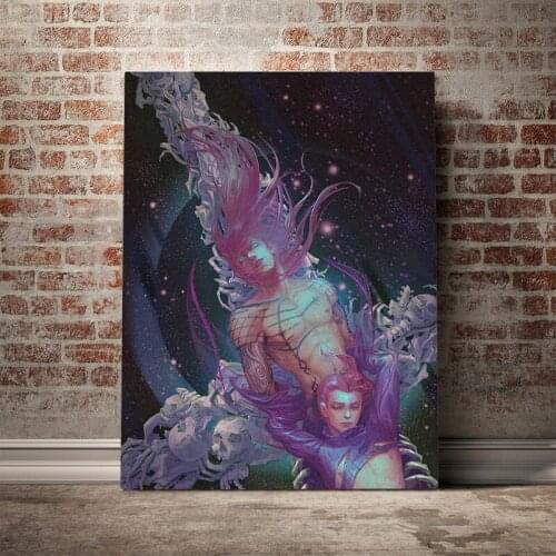 Diavolo Vento Aureo JoJos Bizarre anime Canvas poster Painting wall Art decor Living room Bedroom Study Home Decoration Prints
