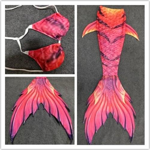 Custom Made Girls Mermaid Tails Costumes zeemeerminstaart met monofin Fins Adult Kids Children Mermaid Big Tails for Swimming