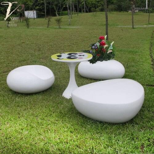 Louis fashion Glass fiber reinforced plastic furniture custom coffee table living room simple modern round table coffee table