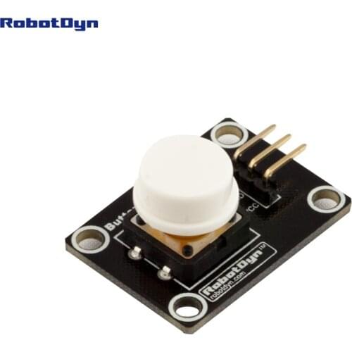 Button key switch module (WHITE). With LED light of action