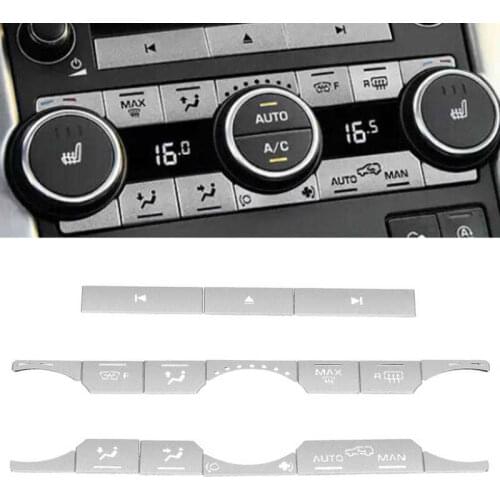 16PCS Dash Button Sticker with CD Switch Cover Replacement for Land Rover Range Rover Evoque 2012 2013 2014 2015 2016 2017 2018