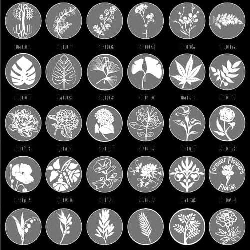 Natural tree Plant wax seal stamp head No handle,Scrapbooking DIY Ancient Seal Retro Stamp,Vintage Gift High Quality