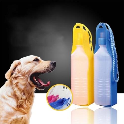 250ml Protable Foldable Pet Dog Drinking Water Bottles Travel Hand Held Puppy Dogs Squeeze Water Bottles Dispenser