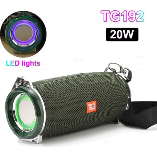 LED lights Portable bluetooth speakers Subwoofer column with radio Music box surround sound system waterproof Loudspeaker For pc