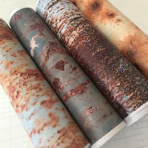 Self Adhesive Sticker Bomb Rusty Vinyl Film Rust Car Wrap Foil With Air Release Rusty Car Motorbike Boat Sticker Decal