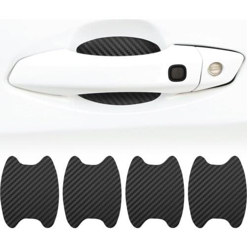 Car Door Handle Protection Film Carbon Fiber Sticker for ford focus kuga fusion fiesta mondeo ranger mk2 mk3 mk4 mk7 Mustang