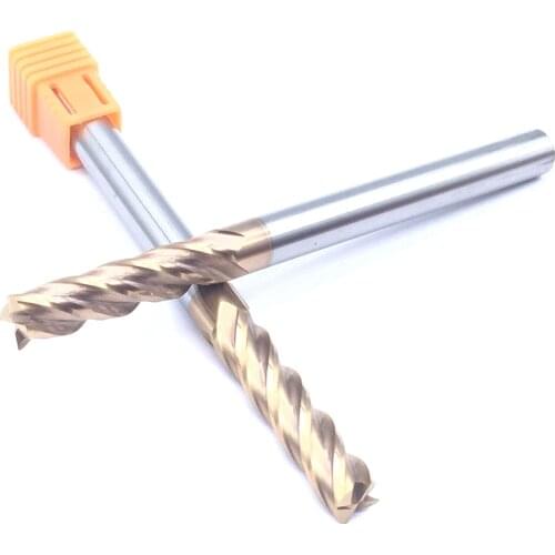 1PCS HRC60 4F 8.0XD8X100L End Mill Flat Bottom Four Blade Tungsten Steel solide Carbide Endmills CNC Lathe