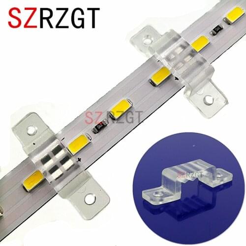 100PCS 12mm Width LED Fixing Silicone Mounting Clips For LED Strip