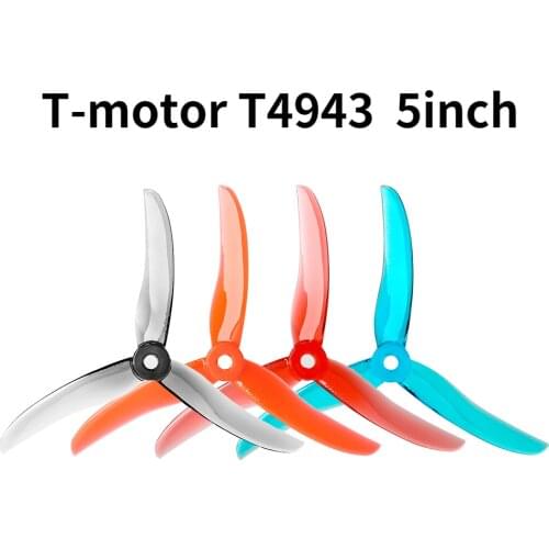 T-motor T4943 4943 5inch Propeller tri-blade Propeller compatible POPO for FPV Racing freestyle Drone indoor