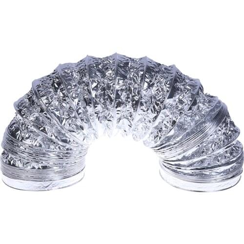 3.1 Inch Flex Air Aluminum Foil Ducting Dryer Vent Hose For Ventilation 1.5M Ventilation Air Tube For Kitchen Bathroom