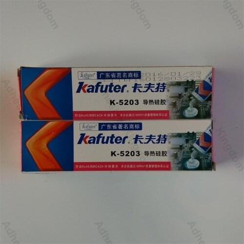 6Pcs kafuter 80g k-5203 CPU thermal conductive silicone LED bonding adhesive thermal silica coefficient 1.2 white