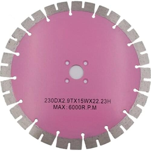 DB45 Diamond Sintered Wall Cutting Disc 9 Inch D230mm Groove Segmented Diamond Circular Saw Blades for Hard Stone 10PCS