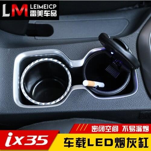 Automotive ashtray with high flame retardant PBT material for interior decoration products For Hyundai ix35 2018 Car Ashtrays