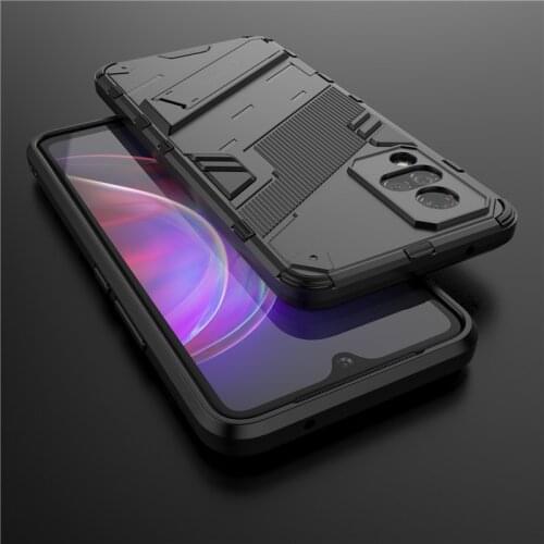 For Vivo V21 Case Shockproof Camera Protect Bumper Bracket Stand Holder Armor Back Cover For Vivo V21 Phone Case For Vivo V21 5G