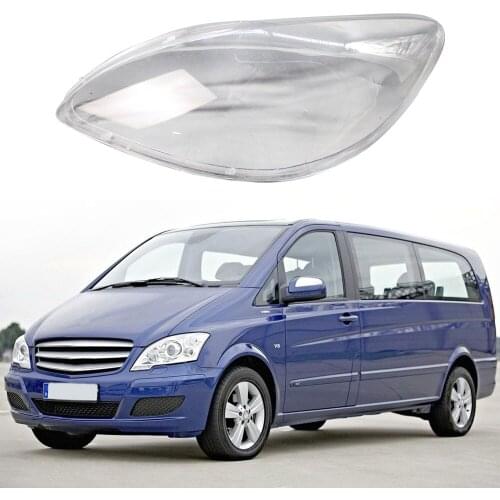 For Benz Viano W639 2004-2010 Car Front Headlamps Transparent Lampshades Lamp Shell Masks Headlights Cover