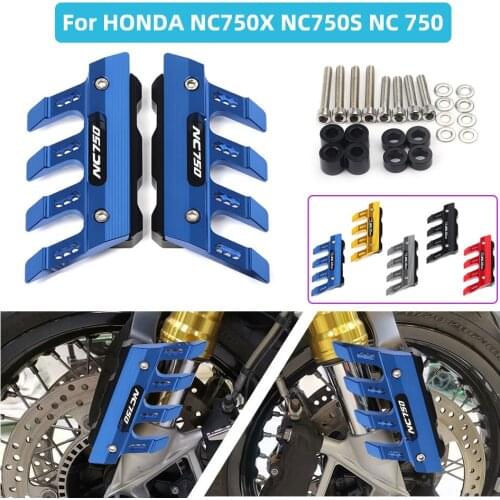 Motorcycle CNC Aluminum Front Fender Side Protection Guard Mudguard Sliders For HONDA NC750X NC750S NC 750 Accessories universal