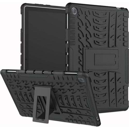 For Huawei MediaPad M5 Lite 10 BAH2-L09/W09/W19 10.1" Case Heavy Duty 2 In 1 Hybrid Rugged Durable Cover Stand Funda Shell+ Flim