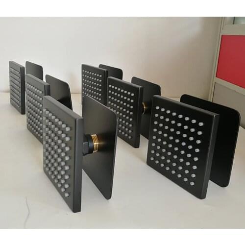 Bathroom Shower Rain Shower Faucets Jet Black Showerhead Rainfall Sprayer Air jets lucht jets badkuip Water Massage Wall Mounted