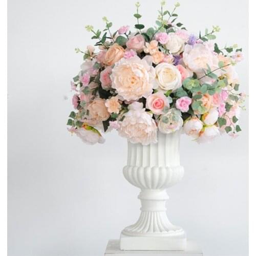 Giant Dia-40cm artificial silk hydrangea rose road lead huge flowers wedding decorative centerpiece flower 4pcs/lot