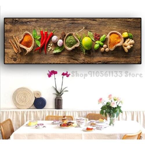 Grains Spices Spoon Peppers Kitchen Diamond Painting 5d DIY Diamond Embroidery Cross Stitch square drill Art Food Picture GG4350