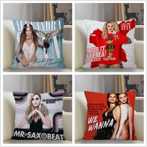 Musife Alexandra Stan Pillowcase Custom Square Pillow Cover Case Zipper Pillowcase 35X35,40x40,45x45cm Drop Shipping