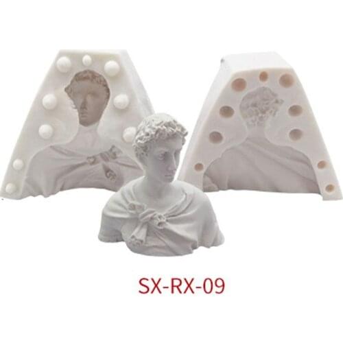 2021 New Great Artist Figure Head Plaster Cast Silicone Mold Resin Casting Art Craft Mold