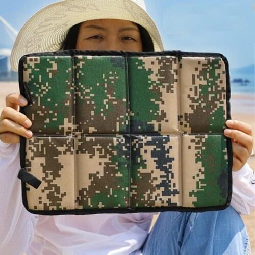 New Oxford Cloth Folding Camping Mat Portable Outdoor Waterproof Foam Sitting Pad Beach Mat Prevent Dirty Hiking Small Seat Pad